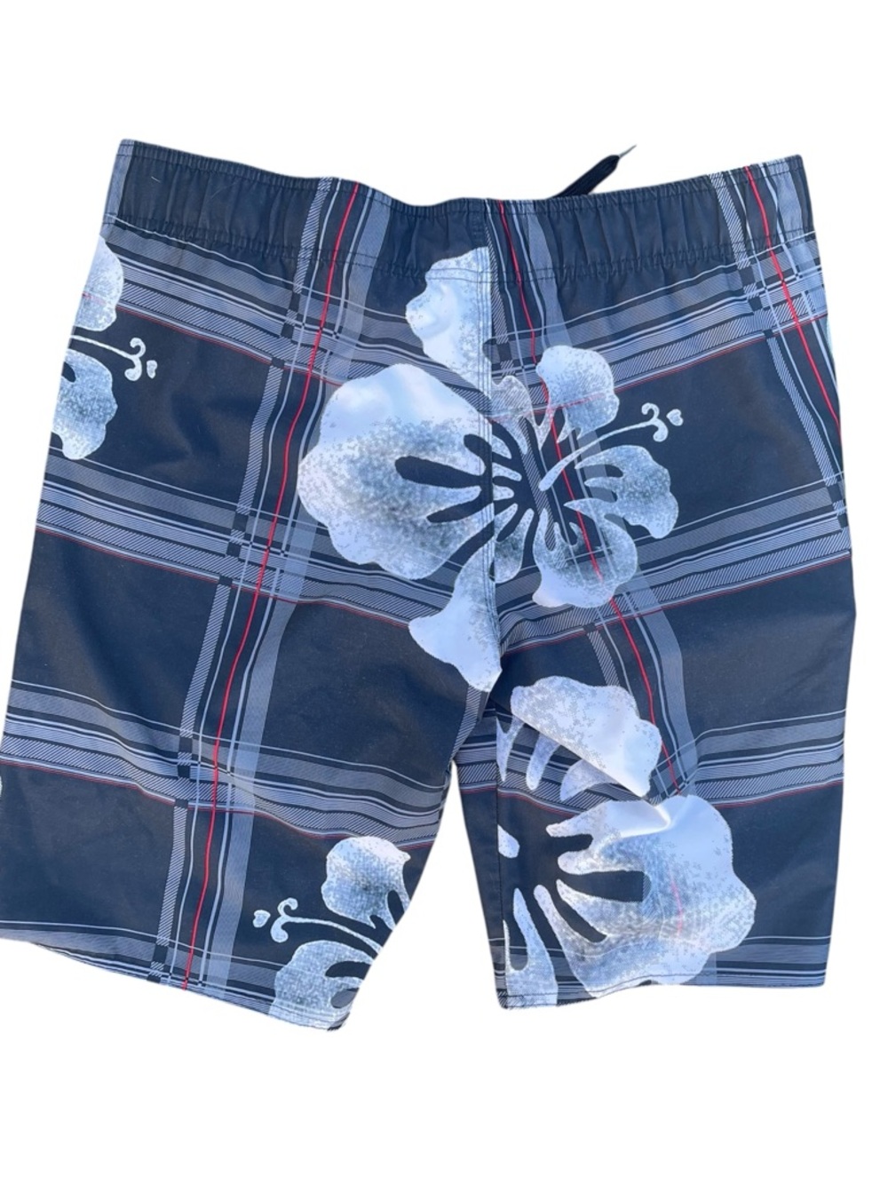 Hang Ten Men’s Multi-Blue Hawaiian Floral Design, Board Shorts w/pocket, M - Picture 5 of 6